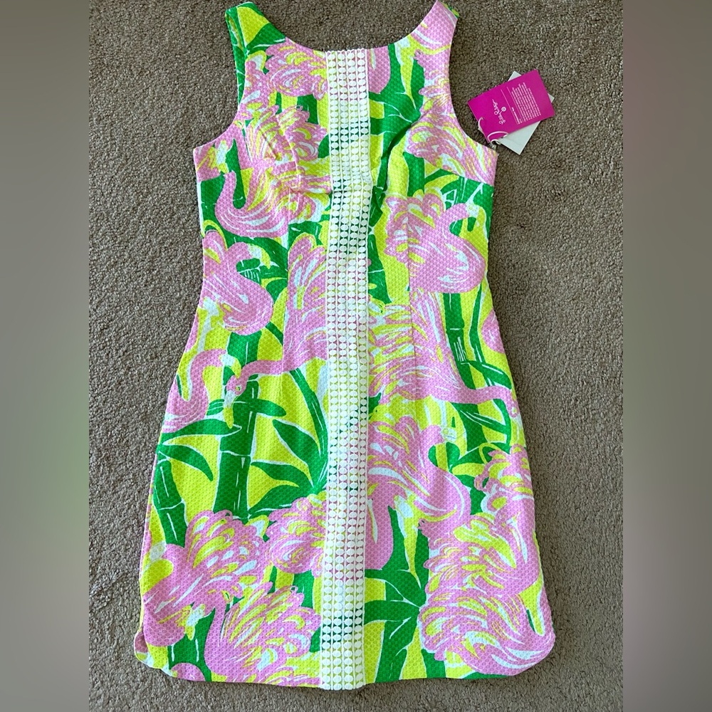 NWT Lilly Pulitzer Collection Floral Shift Cotton Dress